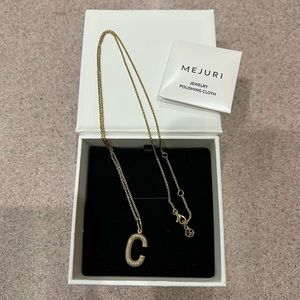 Mejuri Bold Letter “C” Pendant Necklace, 100% Mejuri brand.